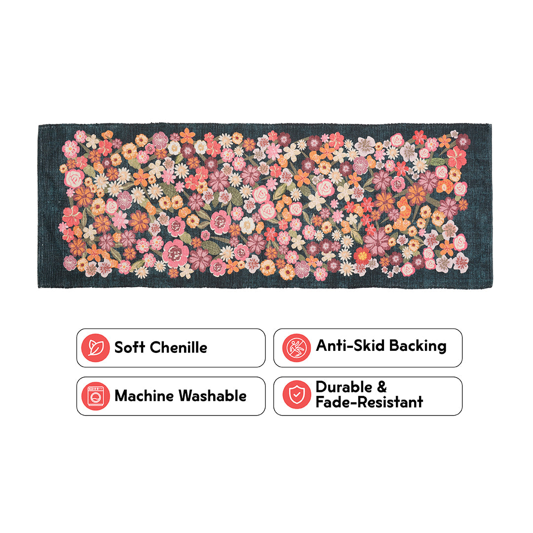 Midnight Spring Bedside Runner