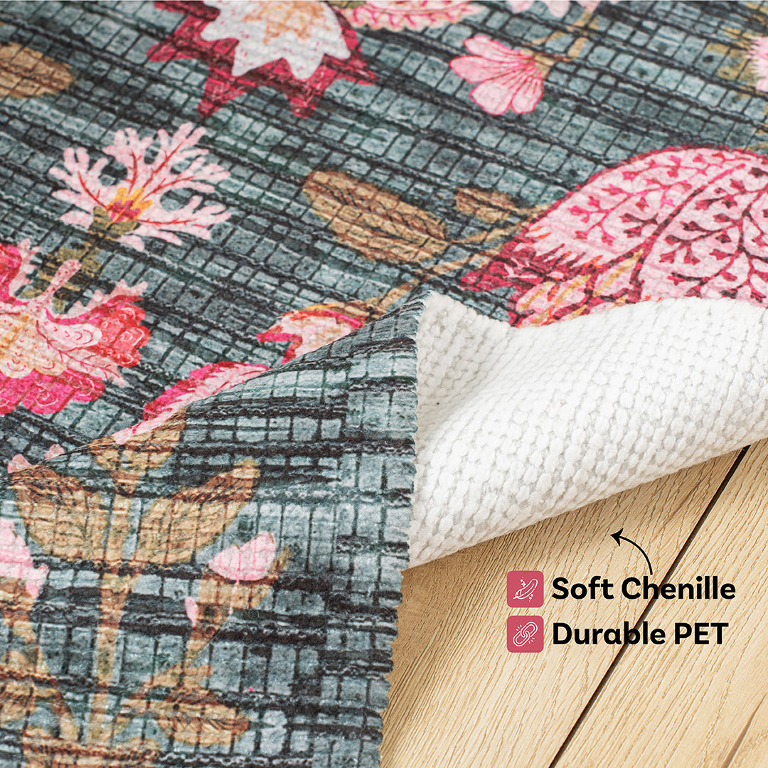 Rosette Garden Bedside Runner